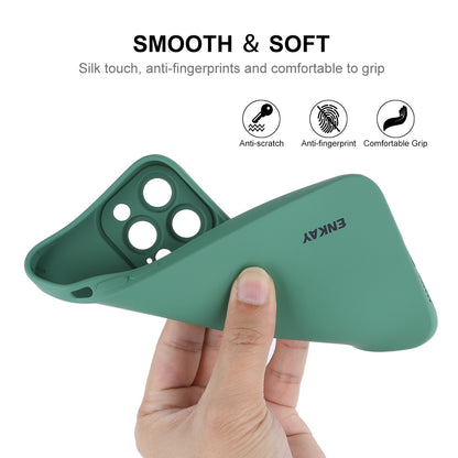 ENKAY HAT PRINCE Liquid Silicone Phone Case for iPhone 13 Pro 6.1 inch, Precise Cutout Camera Lens Protection Drop-proof Protective Cover