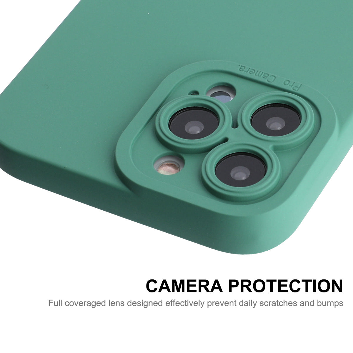ENKAY HAT PRINCE Liquid Silicone Phone Case for iPhone 13 Pro 6.1 inch, Precise Cutout Camera Lens Protection Drop-proof Protective Cover