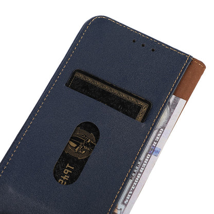 KHAZNEH for iPhone 13 Pro 6.1 inch Magnetic Suction Genuine Cowhide Leather Wallet Case Nappa Texture Flip Folio Stand View Phone Cover
