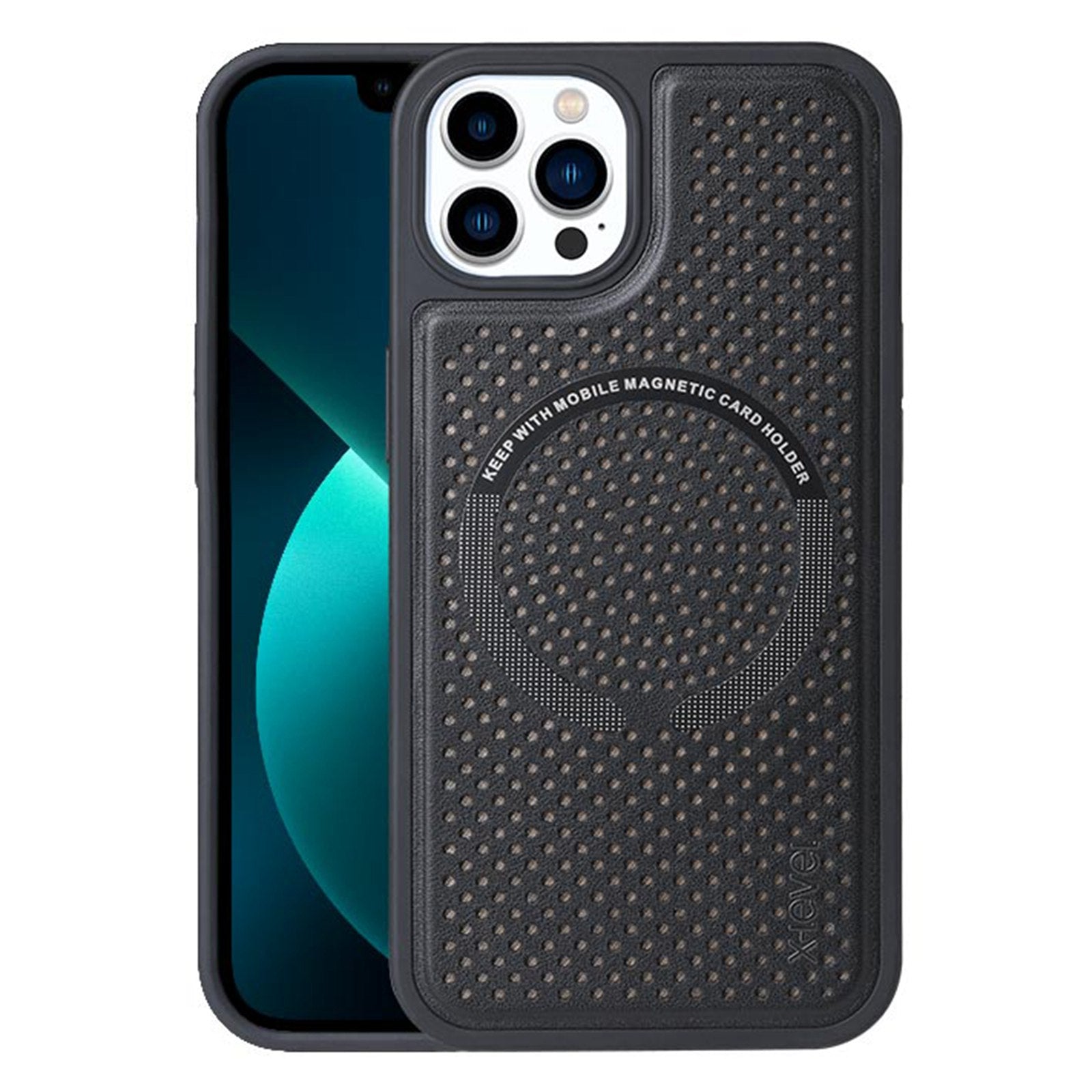X-LEVEL Magic Magnets II Series Phone Case for iPhone 13 Pro 6.1 inch Compatible with MagSafe Wireless Charging, Hard PC Soft TPU Heat Dissipation Cover
