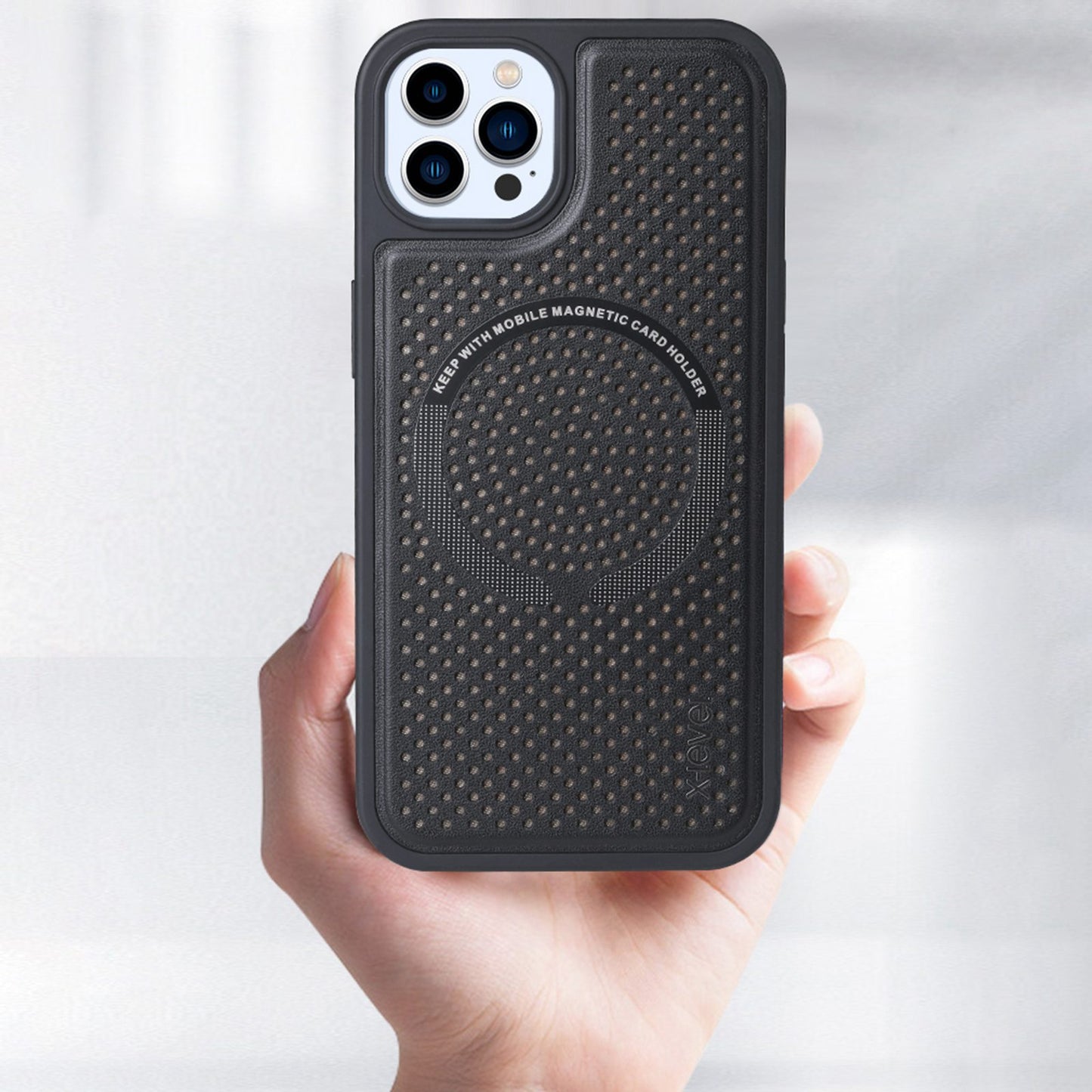 X-LEVEL Magic Magnets II Series Phone Case for iPhone 13 Pro 6.1 inch Compatible with MagSafe Wireless Charging, Hard PC Soft TPU Heat Dissipation Cover