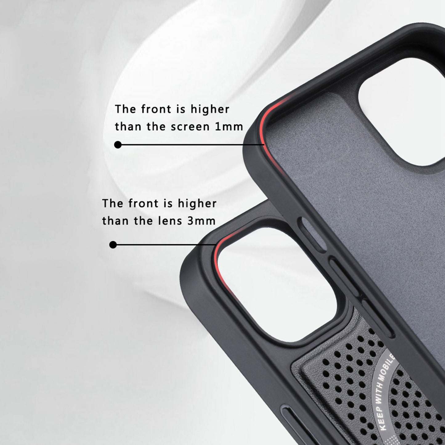 X-LEVEL Magic Magnets II Series Phone Case for iPhone 13 Pro 6.1 inch Compatible with MagSafe Wireless Charging, Hard PC Soft TPU Heat Dissipation Cover
