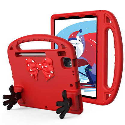 For iPad Air (2022)/(2020)/iPad Pro 11-inch (2021)/(2020)/(2018) Mini Palm Shape Kickstand Hand Grip EVA Case Shockproof Tablet Cover with Pen Slot