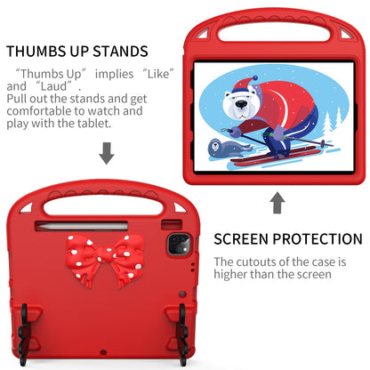 For iPad Air (2022)/(2020)/iPad Pro 11-inch (2021)/(2020)/(2018) Mini Palm Shape Kickstand Hand Grip EVA Case Shockproof Tablet Cover with Pen Slot