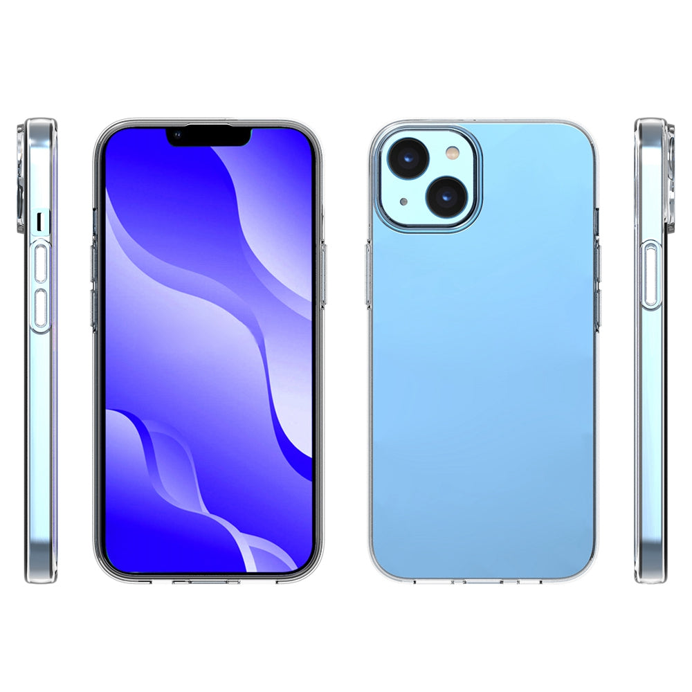 10Pcs/Pack Cellphone Case for iPhone 14 6.1 inch, Precise Cutouts Clear TPU Inner Watermark-Free Phone Cover