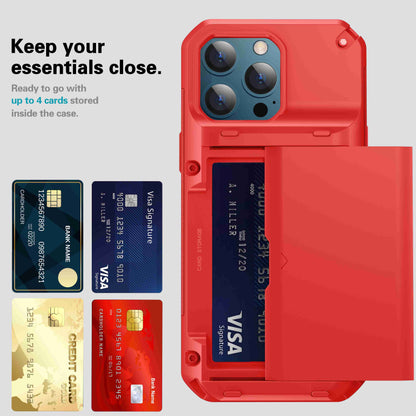 For Apple iPhone 13 Pro Max 6.7 inch Precise Cutout TPU+PC Side Non-slip Design Protective Phone Case with Card Slot