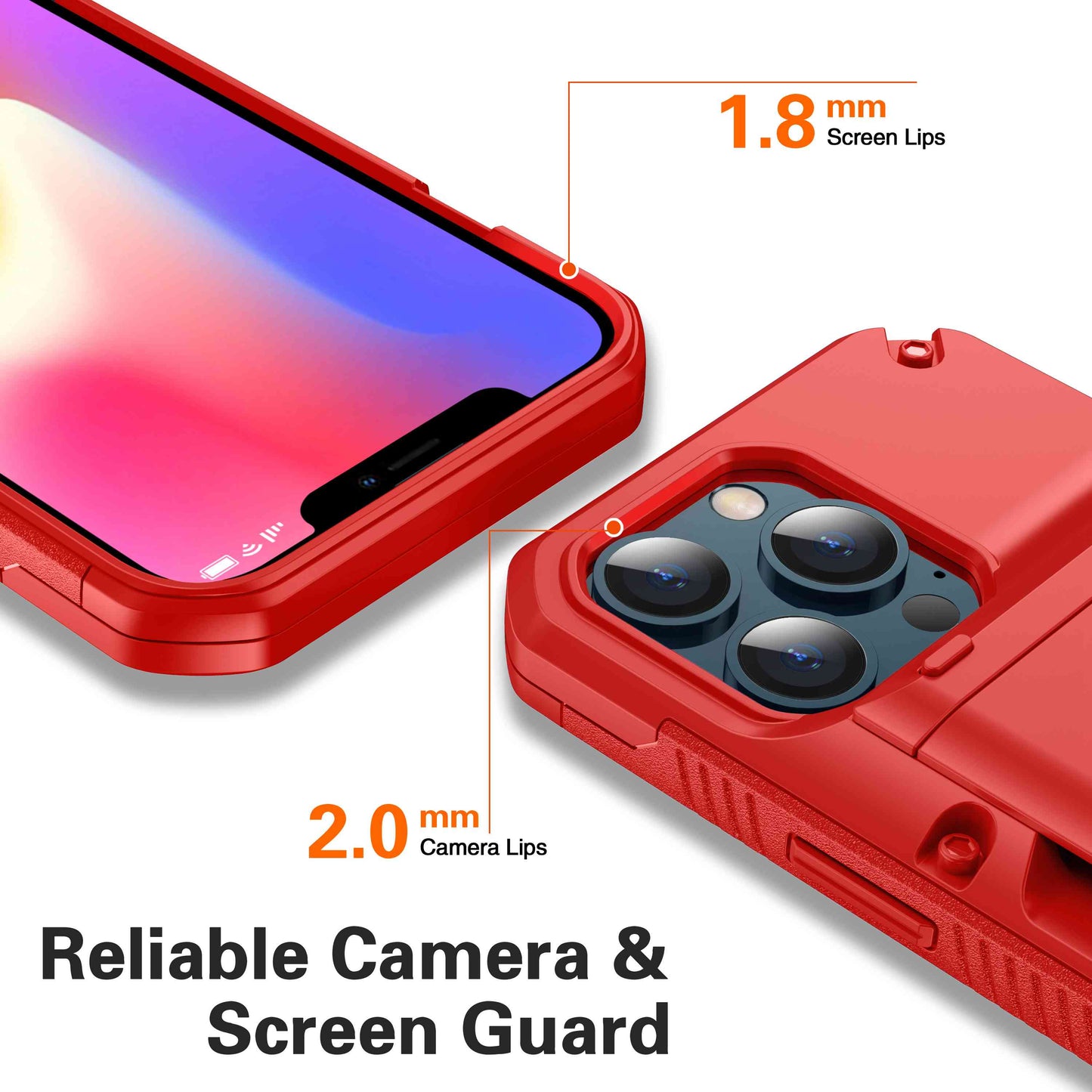 For Apple iPhone 13 Pro Max 6.7 inch Precise Cutout TPU+PC Side Non-slip Design Protective Phone Case with Card Slot