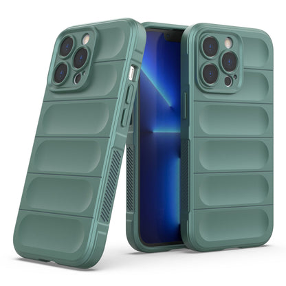 For iPhone 13 Pro 6.1 inch Anti-fall Rugged Back Shell Soft TPU Phone Protector Case