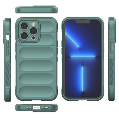 For iPhone 13 Pro 6.1 inch Anti-fall Rugged Back Shell Soft TPU Phone Protector Case