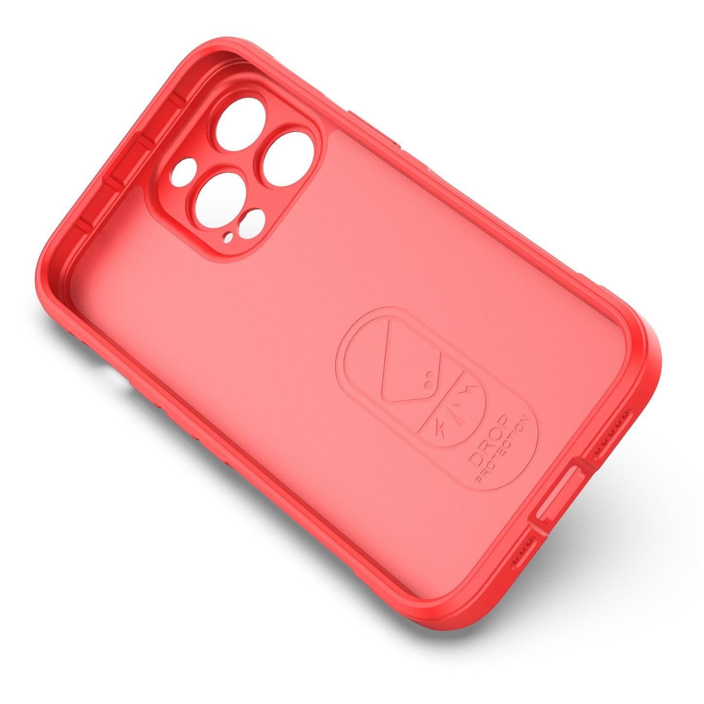 For iPhone 13 Pro 6.1 inch Anti-fall Rugged Back Shell Soft TPU Phone Protector Case