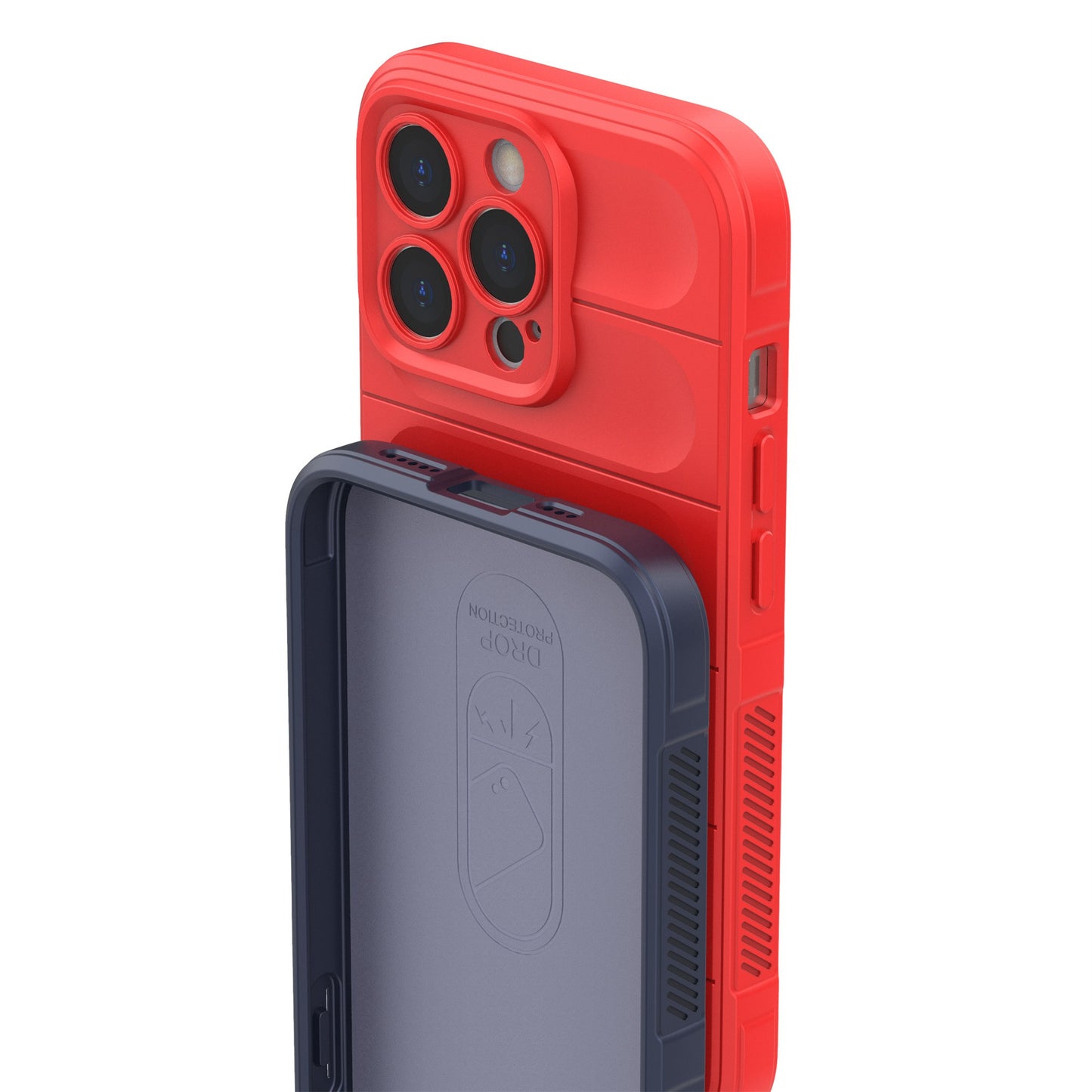 For iPhone 13 Pro 6.1 inch Anti-fall Rugged Back Shell Soft TPU Phone Protector Case