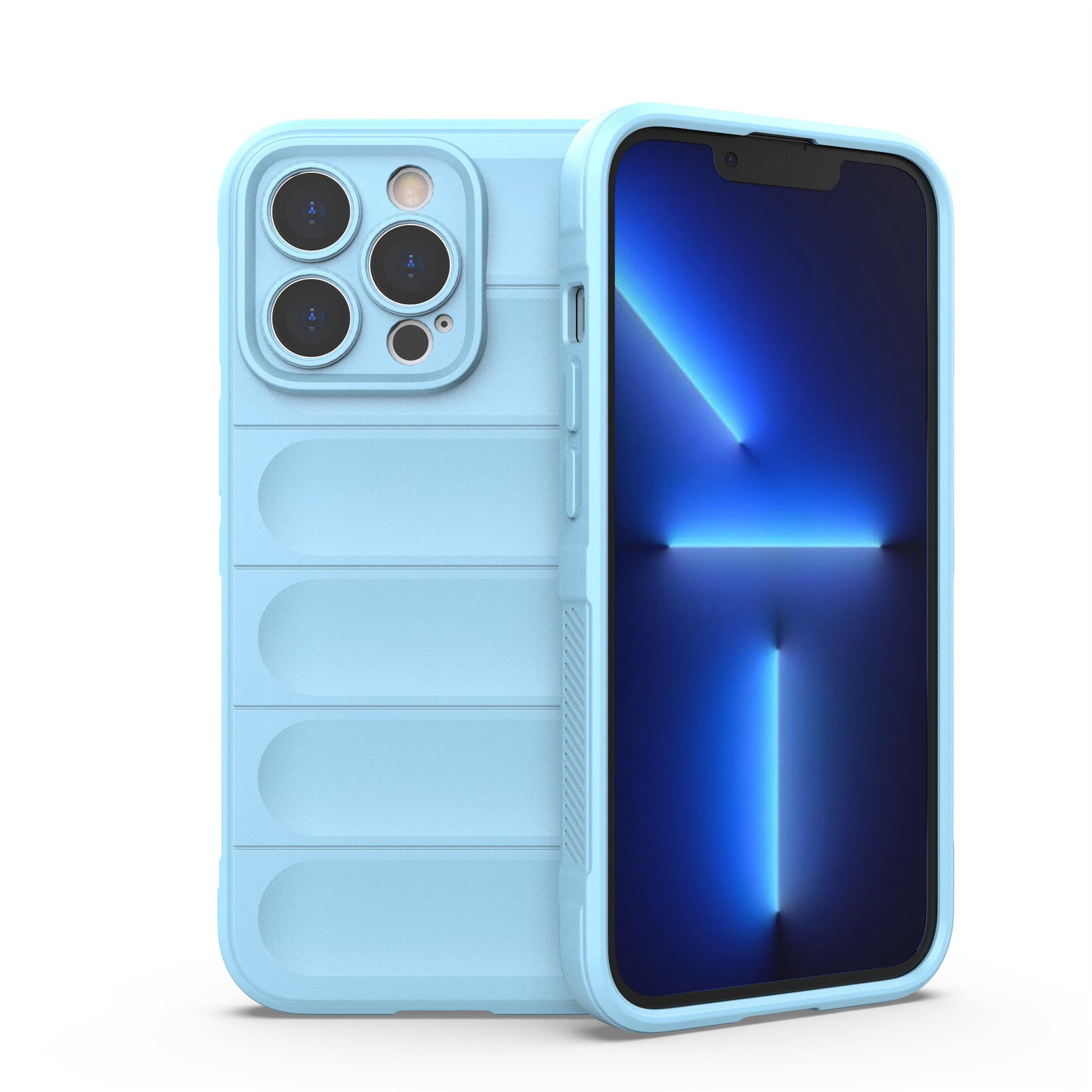 For iPhone 13 Pro 6.1 inch Anti-fall Rugged Back Shell Soft TPU Phone Protector Case