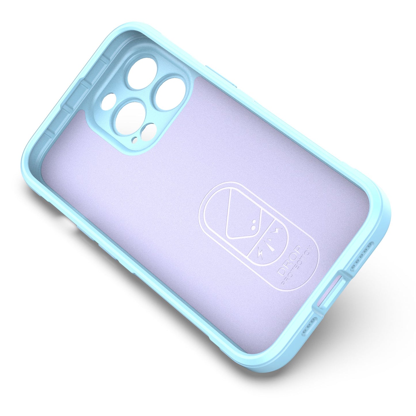 For iPhone 13 Pro 6.1 inch Anti-fall Rugged Back Shell Soft TPU Phone Protector Case