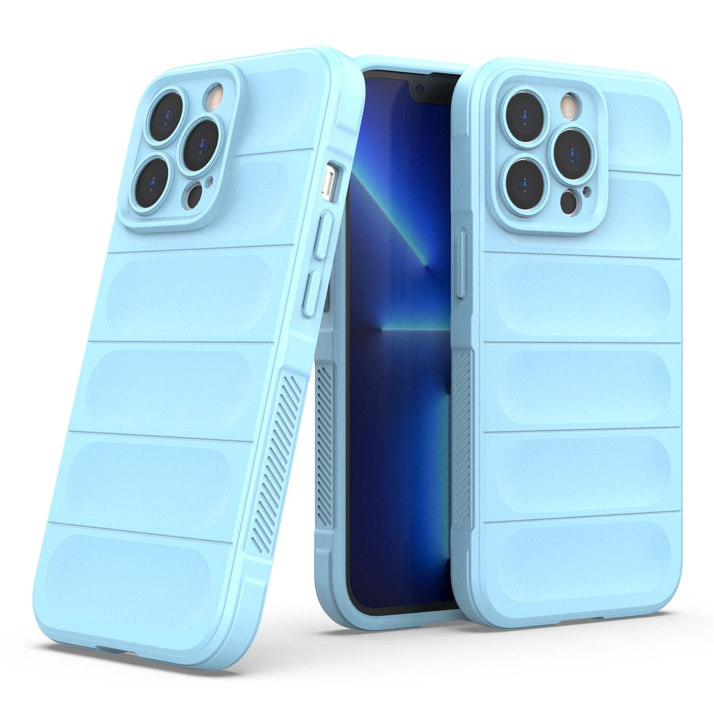 For iPhone 13 Pro 6.1 inch Anti-fall Rugged Back Shell Soft TPU Phone Protector Case