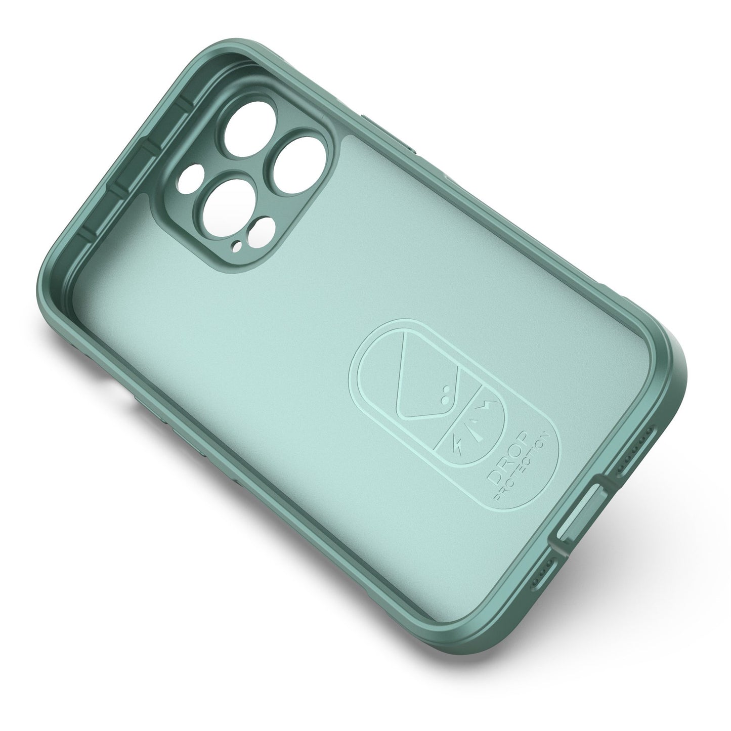 For iPhone 13 Pro 6.1 inch Anti-fall Rugged Back Shell Soft TPU Phone Protector Case