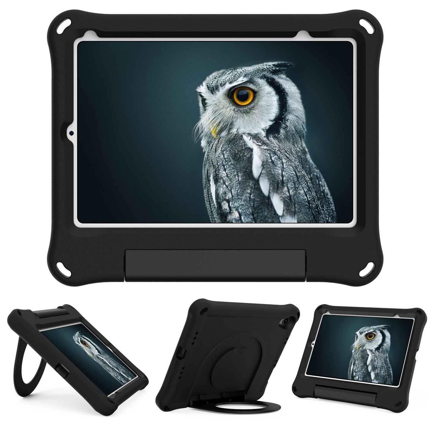 For iPad mini (2021) Foldable Ring Kickstand Design EVA Tablet Case Shockproof Cover