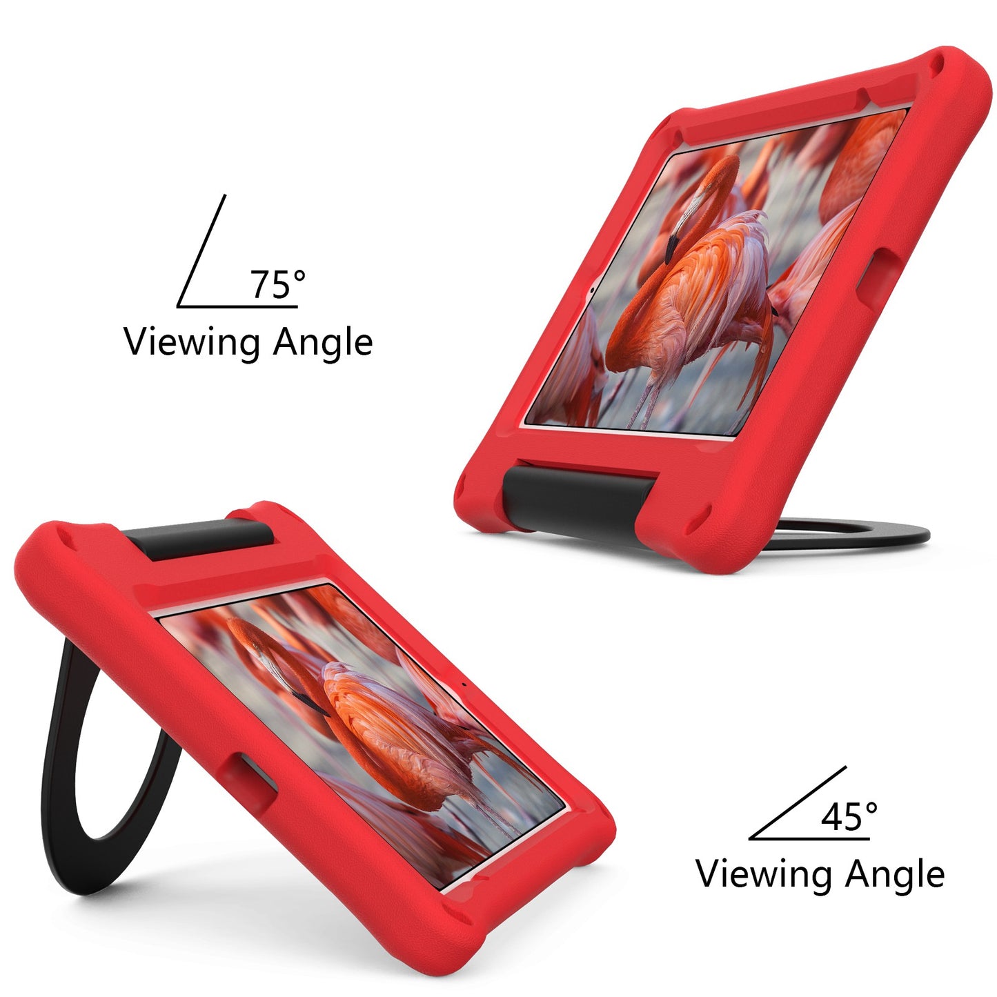 For iPad mini (2021) Foldable Ring Kickstand Design EVA Tablet Case Shockproof Cover