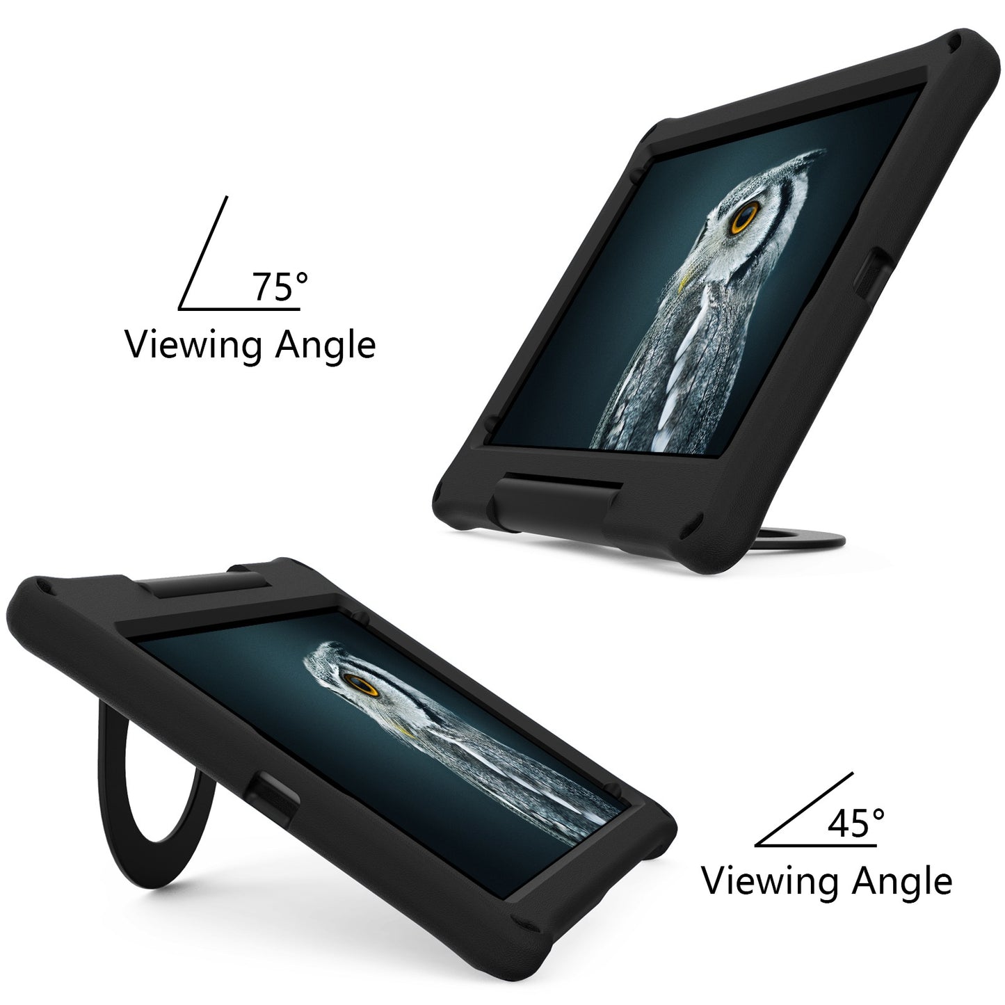 For iPad Air 10.5 inch (2019)/Pro 10.5-inch (2017) EVA Tablet Case Anti-drop Protective Cover with Ring Kickstand
