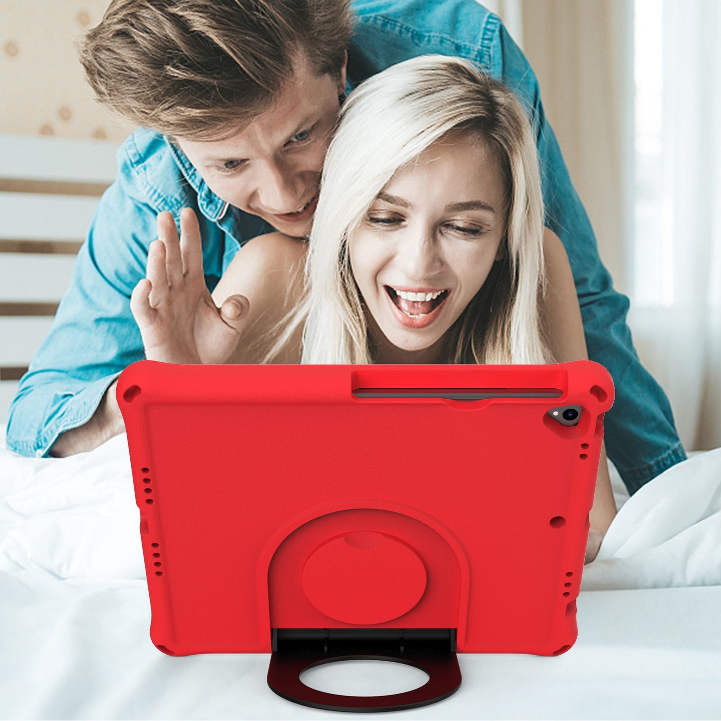 For iPad Air 10.5 inch (2019)/Pro 10.5-inch (2017) EVA Tablet Case Anti-drop Protective Cover with Ring Kickstand