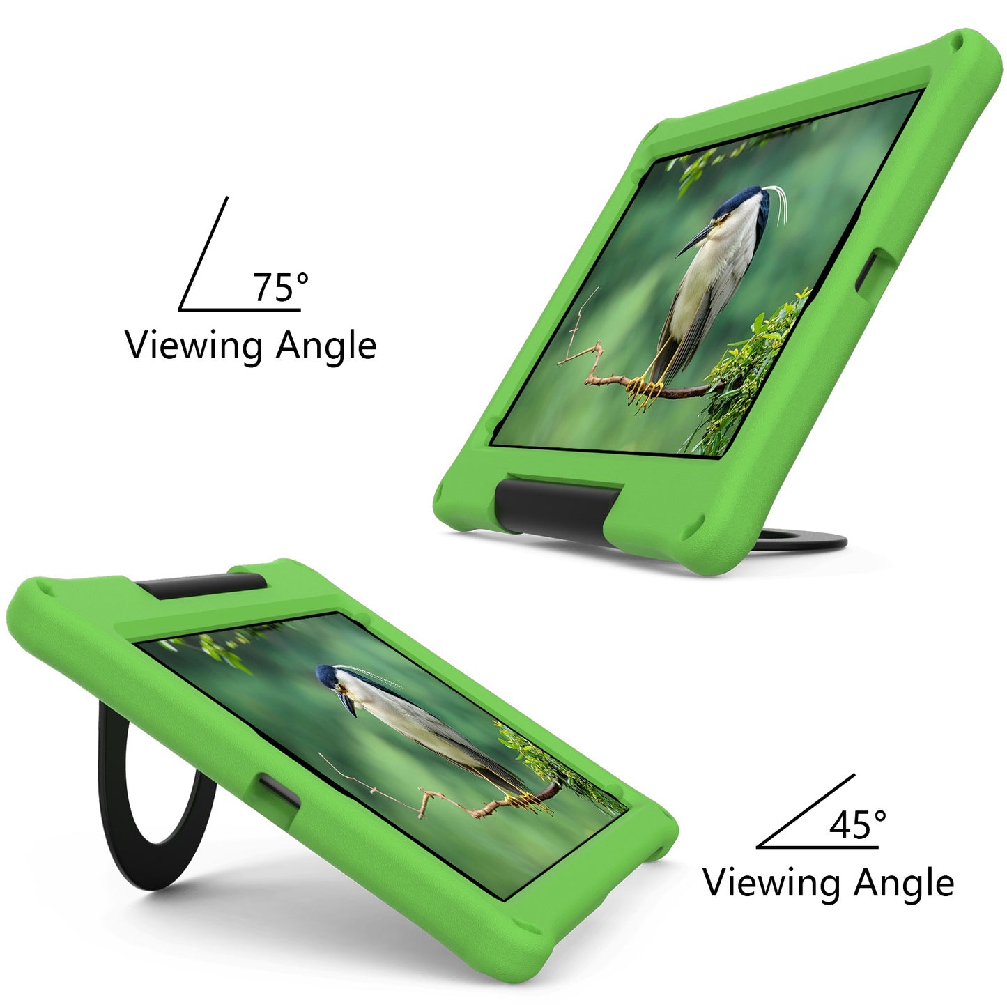 For iPad Air 10.5 inch (2019)/Pro 10.5-inch (2017) EVA Tablet Case Anti-drop Protective Cover with Ring Kickstand