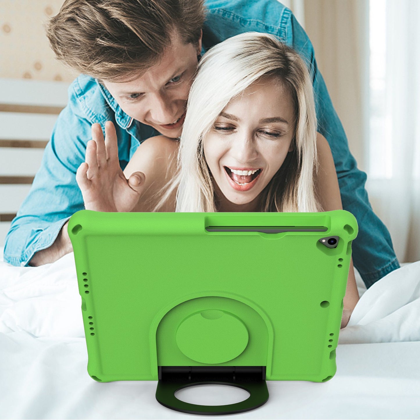 For iPad Air 10.5 inch (2019)/Pro 10.5-inch (2017) EVA Tablet Case Anti-drop Protective Cover with Ring Kickstand