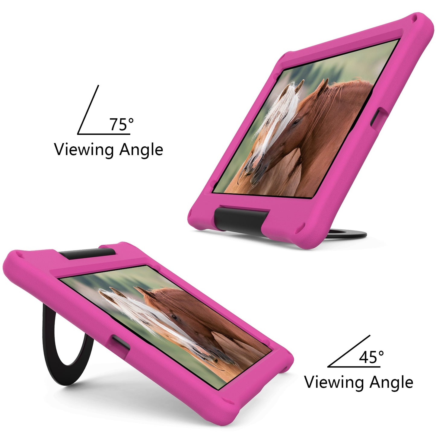 For iPad Air 10.5 inch (2019)/Pro 10.5-inch (2017) EVA Tablet Case Anti-drop Protective Cover with Ring Kickstand