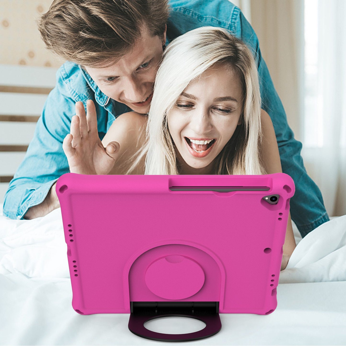 For iPad Air 10.5 inch (2019)/Pro 10.5-inch (2017) EVA Tablet Case Anti-drop Protective Cover with Ring Kickstand