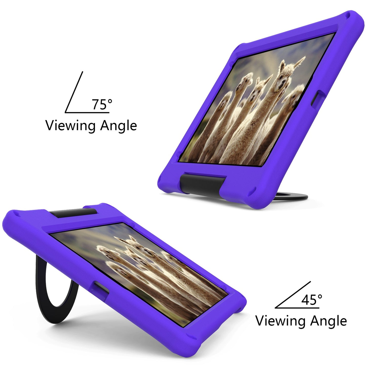 For iPad Air 10.5 inch (2019)/Pro 10.5-inch (2017) EVA Tablet Case Anti-drop Protective Cover with Ring Kickstand