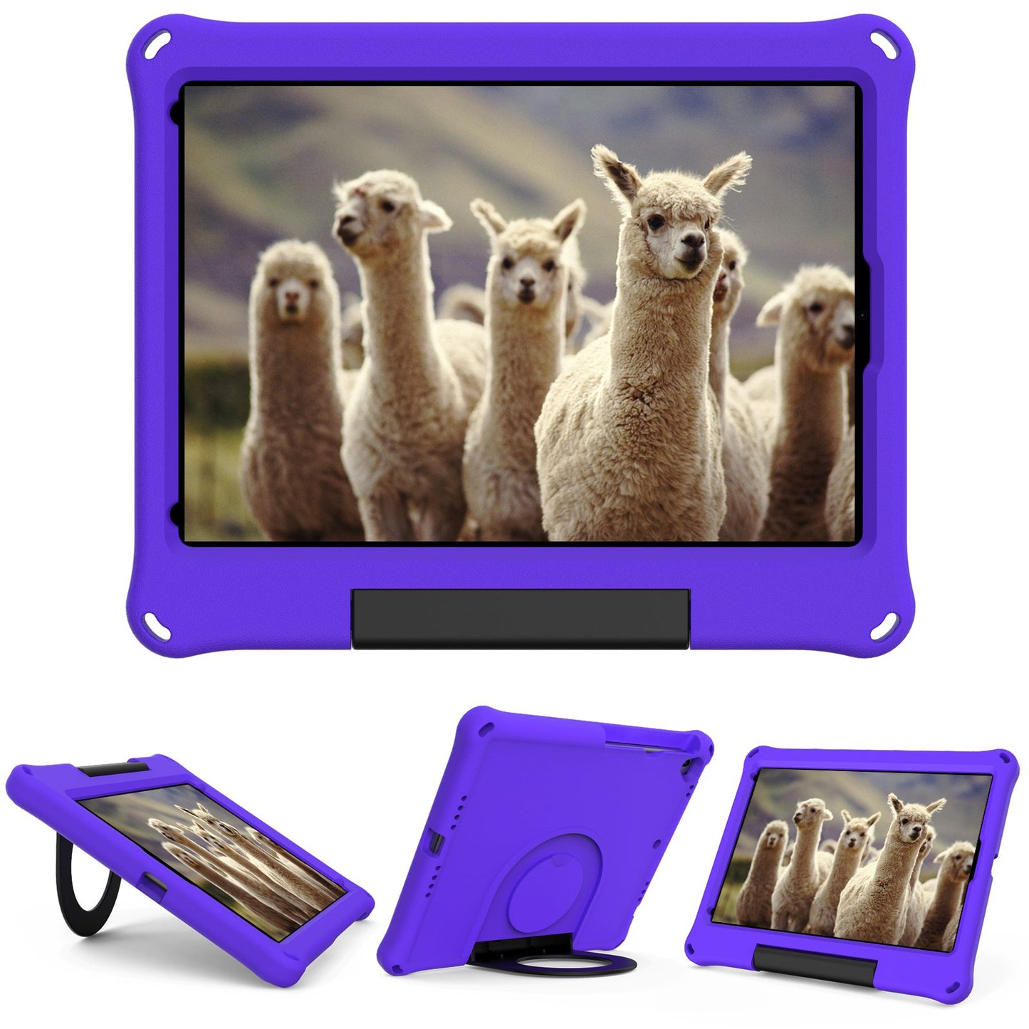 For iPad Air 10.5 inch (2019)/Pro 10.5-inch (2017) EVA Tablet Case Anti-drop Protective Cover with Ring Kickstand