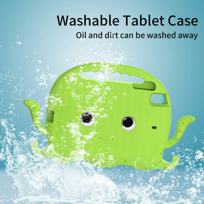 For iPad Mini/Mini 2/mini 3/mini 4/mini (2019) 7.9 inch EVA Tablet Case Cute Cartoon Octopus Protective Cover Pen Slot Design Anti-drop Case with Handle and Shoulder Strap