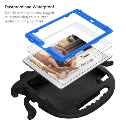 For iPad Mini/Mini 2/mini 3/mini 4/mini (2019) 7.9 inch EVA Tablet Case Cute Cartoon Octopus Protective Cover Pen Slot Design Anti-drop Case with Handle and Shoulder Strap
