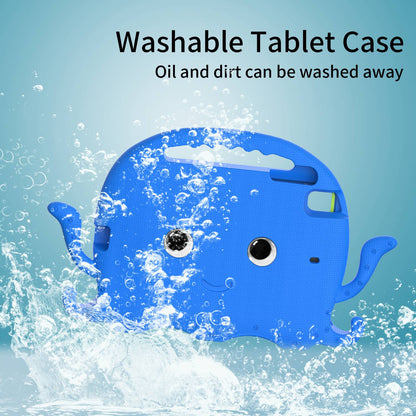 For iPad Mini/Mini 2/mini 3/mini 4/mini (2019) 7.9 inch EVA Tablet Case Cute Cartoon Octopus Protective Cover Pen Slot Design Anti-drop Case with Handle and Shoulder Strap