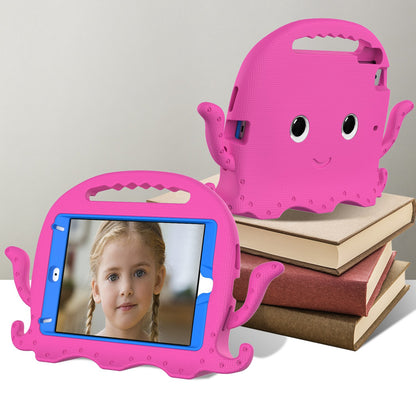 For iPad Mini/Mini 2/mini 3/mini 4/mini (2019) 7.9 inch EVA Tablet Case Cute Cartoon Octopus Protective Cover Pen Slot Design Anti-drop Case with Handle and Shoulder Strap
