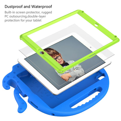 For iPad 9.7-inch (2017)/(2018)/iPad Pro 9.7 inch (2016) Portable EVA Case Cute Cartoon Octopus Pen Slot Design Anti-drop Tablet Protective Cover with Handle and Shoulder Strap