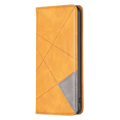 For Xiaomi 12 Lite BF Imprinting Pattern Series-1 Geometric Imprinted Magnetic Auto-absorbed PU Leather Cover Card Holder Stand Inner TPU Case