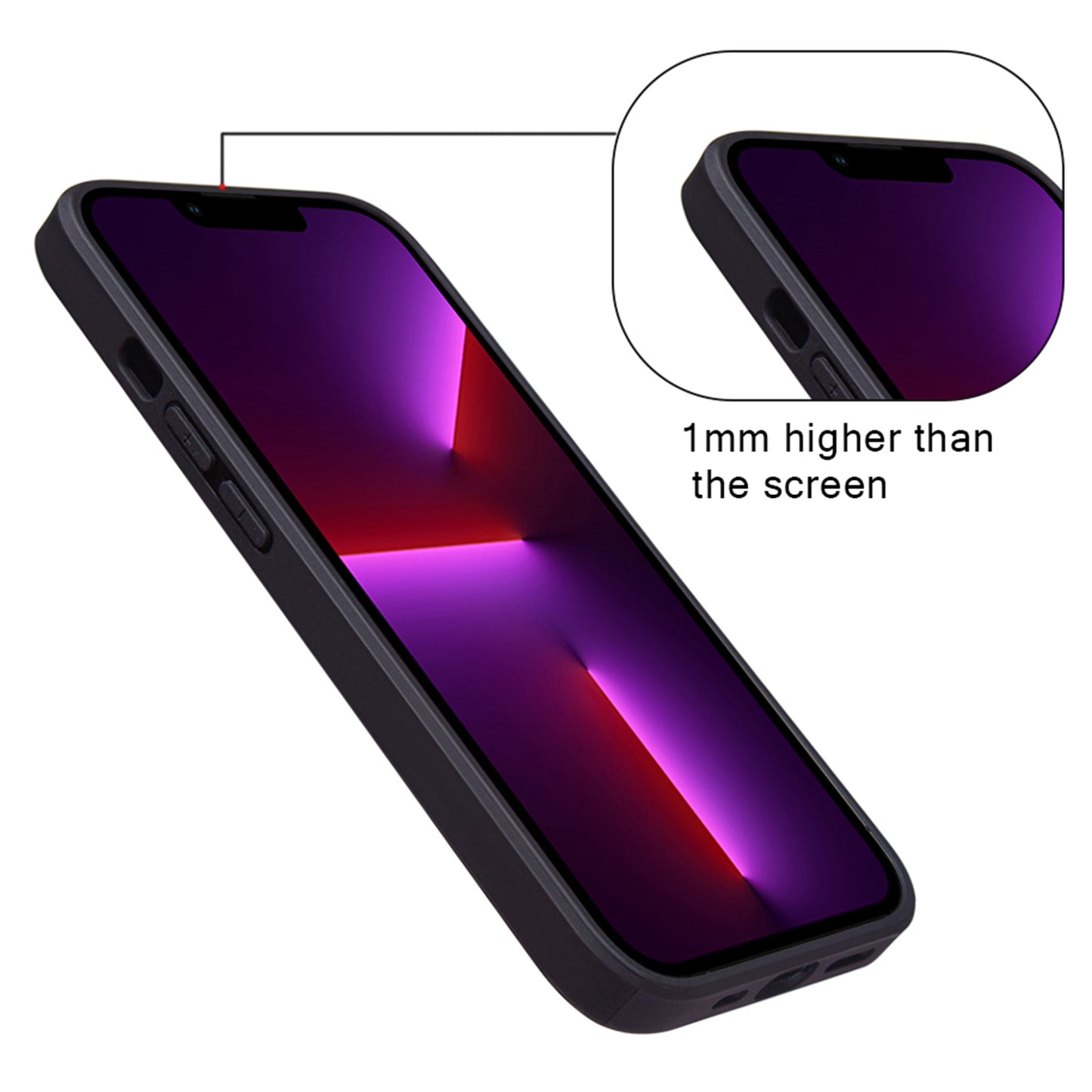 KSQ 001 Series All Edge Wrapped Hard Phone Cover for iPhone 13 Pro 6.1 inch, Anti-scratch TPU+PC+PU Leather Case with Card Slots