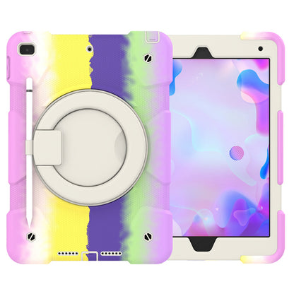 For iPad 10.2 (2021)/(2019)/(2020) Shockproof Case Anti-fall Colorful Tablet Cover Scratch Resistant Portable Protective Case with Kickstand/Pencil Holder