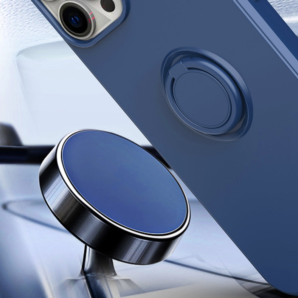 Ring Kickstand TPU Case for iPhone 13 Pro 6.1 inch, Drop-proof Rubberized Phone Protective Cover
