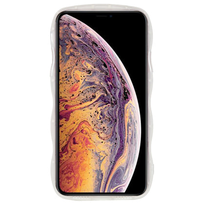 For iPhone XR 6.1 inch Soft TPU Wave-shaped Pattern Printed Protector Scratch-resistant Precise Cutouts Phone Case