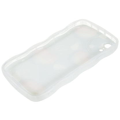 For iPhone XR 6.1 inch Soft TPU Wave-shaped Pattern Printed Protector Scratch-resistant Precise Cutouts Phone Case