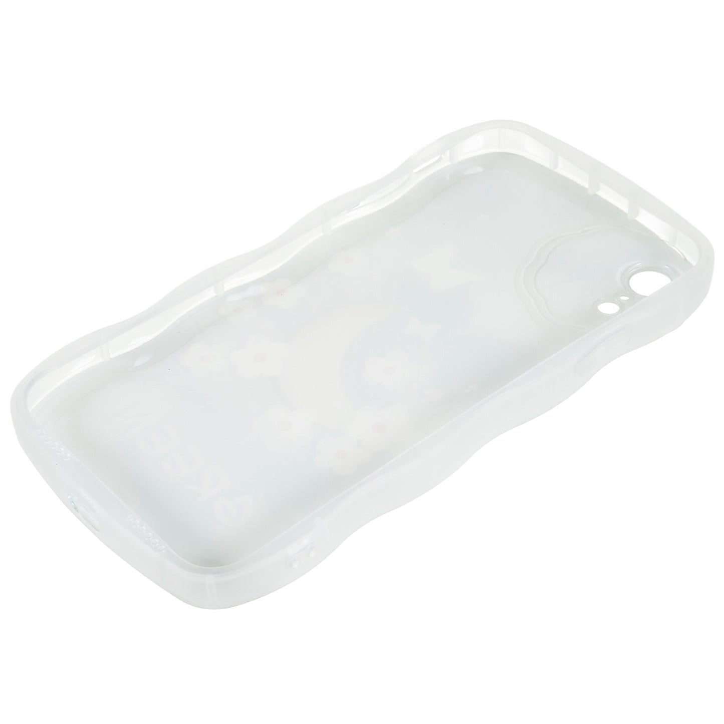 For iPhone XR 6.1 inch Soft TPU Wave-shaped Pattern Printed Protector Scratch-resistant Precise Cutouts Phone Case