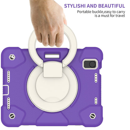 For iPad mini (2021) Case Hard PC + Soft Silicone Shockproof Kickstand Cover with Pencil Holder and Shoulder Strap