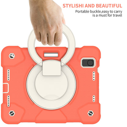 For iPad mini (2021) Case Hard PC + Soft Silicone Shockproof Kickstand Cover with Pencil Holder and Shoulder Strap