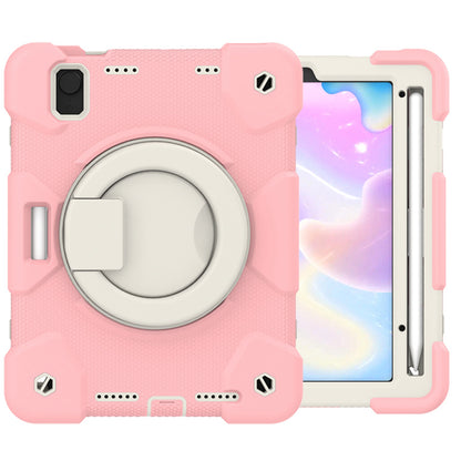 For iPad mini (2021) Case Hard PC + Soft Silicone Shockproof Kickstand Cover with Pencil Holder and Shoulder Strap