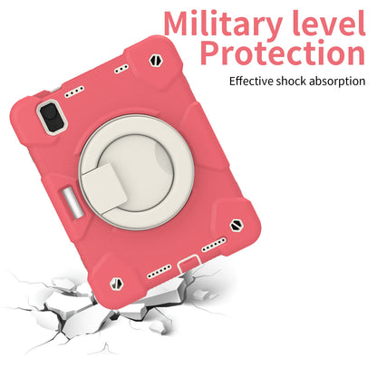 For iPad mini (2021) Case Hard PC + Soft Silicone Shockproof Kickstand Cover with Pencil Holder and Shoulder Strap