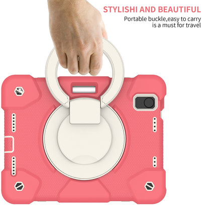 For iPad mini (2021) Case Hard PC + Soft Silicone Shockproof Kickstand Cover with Pencil Holder and Shoulder Strap