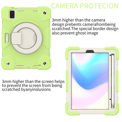 For iPad mini (2021) Case Hard PC + Soft Silicone Shockproof Kickstand Cover with Pencil Holder and Shoulder Strap