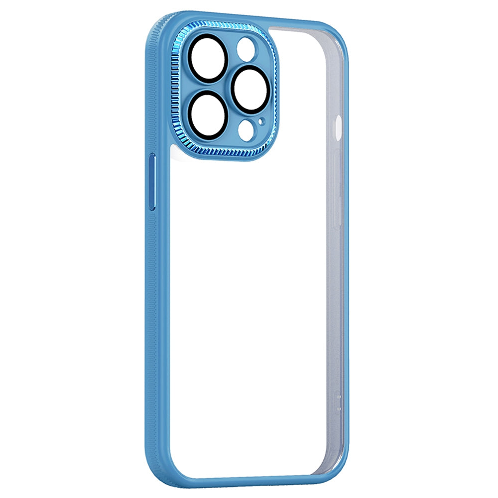 For iPhone 13 Pro 6.1 inch TPU Bumper Acrylic Back Clear Case Anti-slip Grip Camera Protection Cover