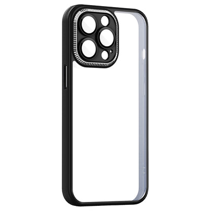 For iPhone 13 Pro 6.1 inch TPU Bumper Acrylic Back Clear Case Anti-slip Grip Camera Protection Cover