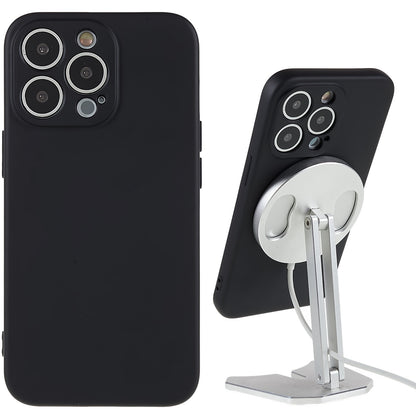 Liquid Series for iPhone 13 Pro 6.1 inch Magnetic Liquid Silicone Case Soft TPU Frame Microfiber Lining Anti-Scratch Cover